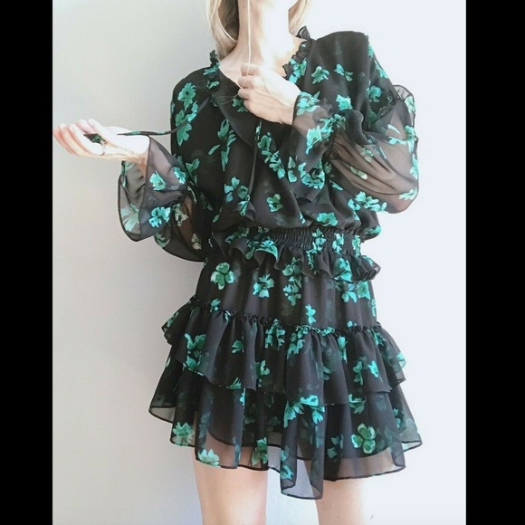 Misa Lolita Printed Mini Dress with Tassels Size S - Picture 4 of 8